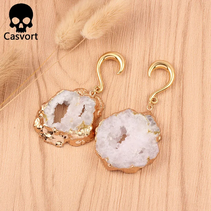 Casvort 2 шт. новые нестандартные ранцы для ушей Висячие туннели из нержавеющей стали