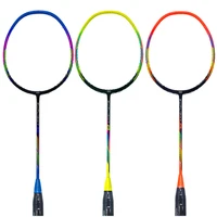 professional 8u badminton racket carbon fiber ultralight badminton racquet g4 offensive type 25 27 lbs training sports with bags
