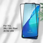 Защитное стекло 9D для TCL 20L Plus 20S, черная защита экрана с полным покрытием краев для TCL 20 5G 9H 2.5D, прозрачное закаленное стекло
