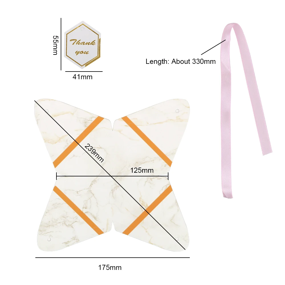 HILIFE бумажные коробки для шоколада посылка треугольная пирамида Мраморная