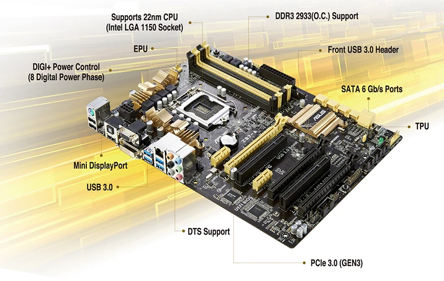 Б/у материнская плата Z87 Socket LGA 1150 i7 i5 i3 DDR3 32G SATA3 USB3.0 ATX для Asus|motherboard z87|z87 motherboardlga |