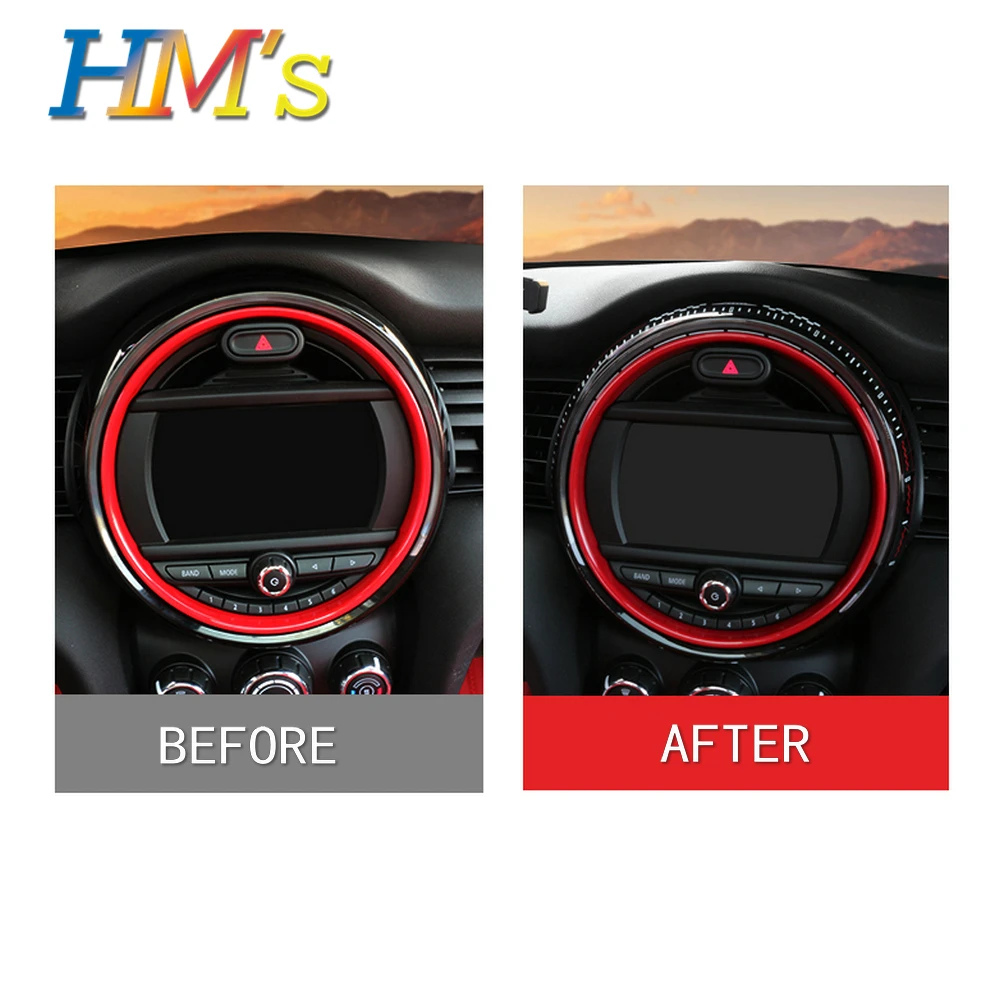 Для mini f55 f56 JCW 2014 2015 2016 2017 2018 2019 8 дюймов экран центральной консоли декоративная
