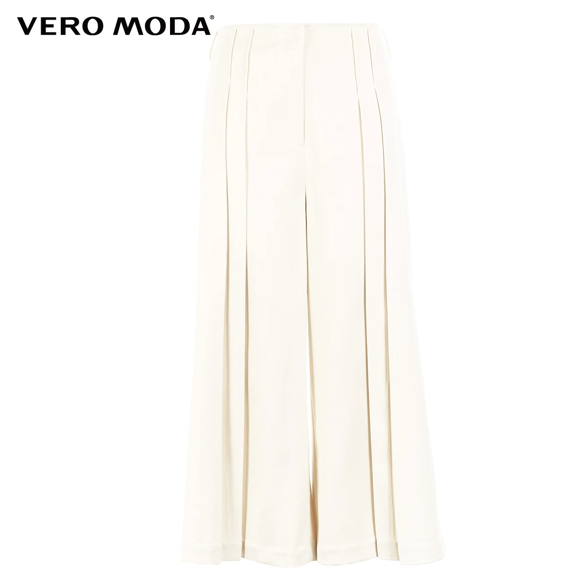 

Vero Moda Womens Waist Belt Pleated Wide-leg Capri Pants | 31926J519