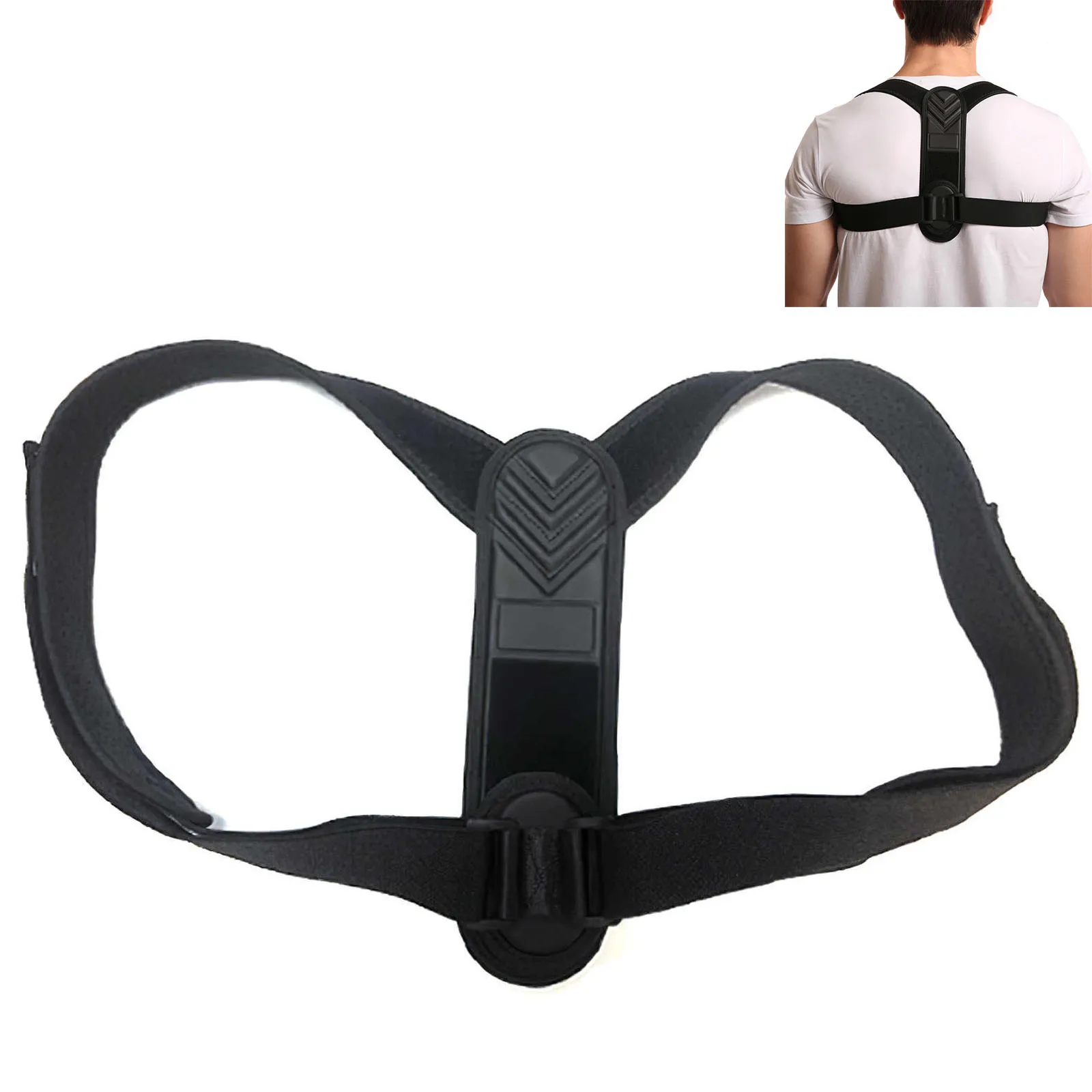 

Posture Corrector Adjustable Breathable Back Straightener Elastic Back Shoulder Corrector for Home Back Shoulder Posture