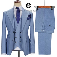jacket vest pants cenne des graoom new men suits tailor made costume homme casual business formal wedding groom party