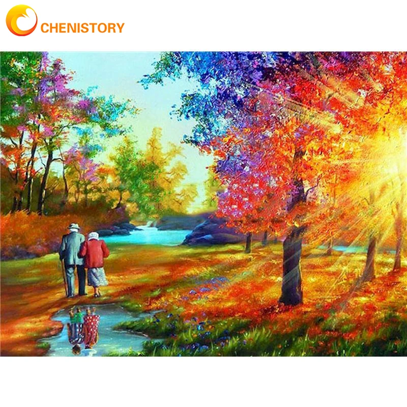 

CHENISTORY Oil Painting By Numbers Couples Acrylic Painting For Adults Diy Kits Canvas Frame Picture Drawing Coloring By Numbers