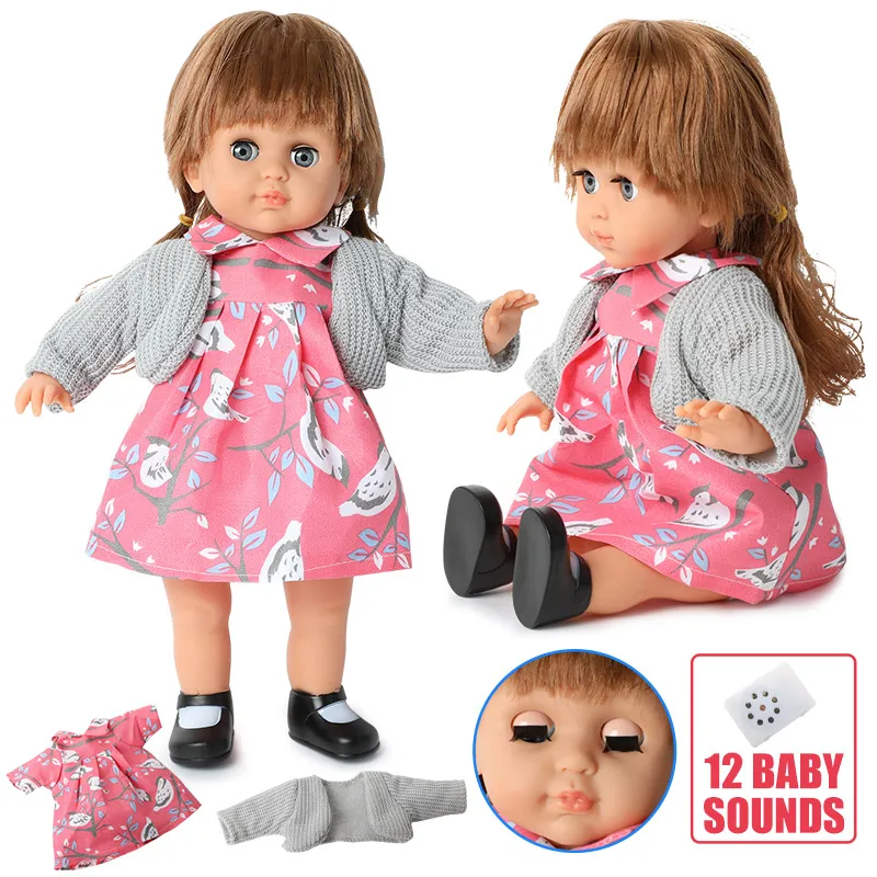 Кукла реборн Мягкая силиконовая Реалистичная Модная платье для девочек игрушка