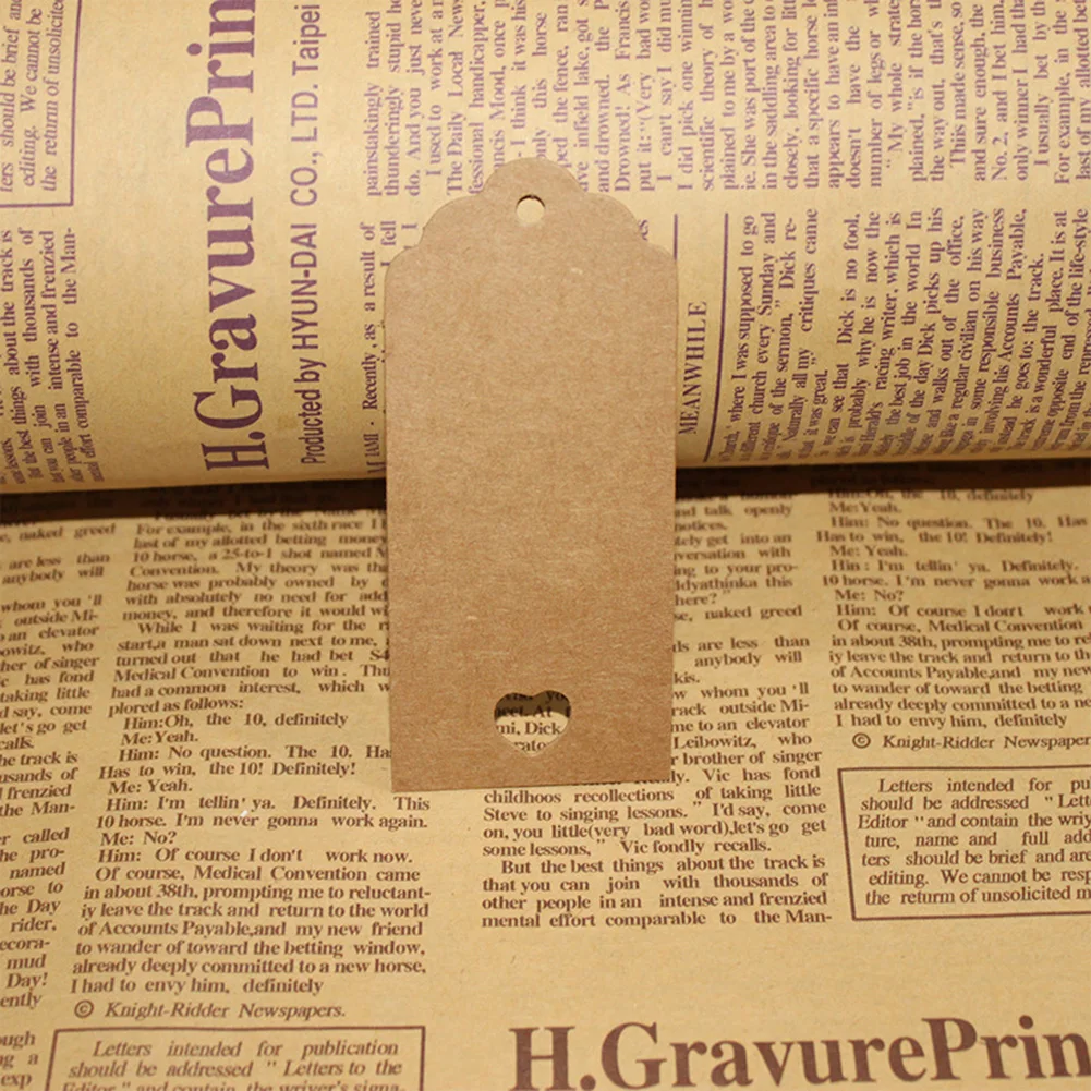 Новинка 2019 лидер продаж 100 шт волнистые края Пустые Подвесные бирки в форме