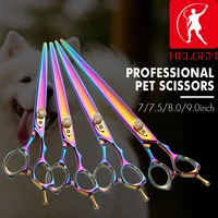 helgem professional pet grooming scissors 7 8 9 inch dog cutting shears japan 440c stainless steel