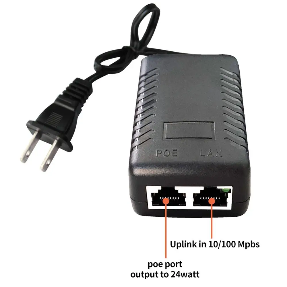 POE инжектор DC 48V 0.5A PoE источник питания подходит для ip камеры/беспроводной AP EU/US/AU/UK
