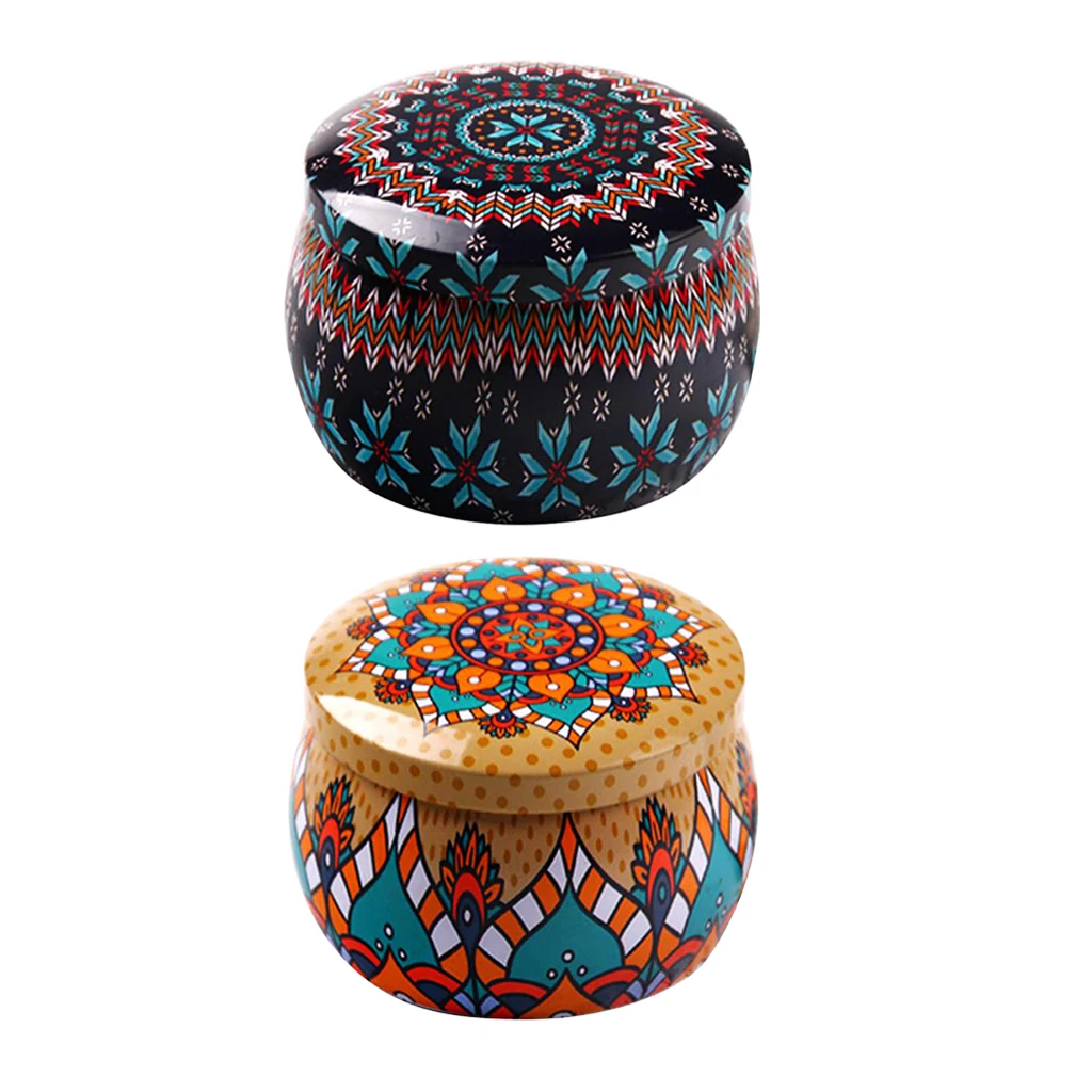 2 шт. Жесть Чай горшок жестяная коробка небольшой домашний сад личность конфетная