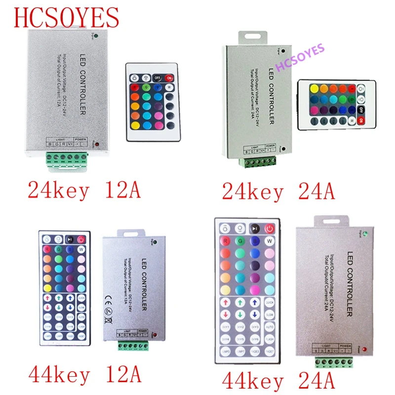 Пульт дистанционного управления 24 ключа 44 12A/24A ИК RF беспроводной RGB светодиодный