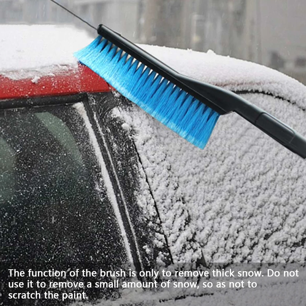 

3-in-1 Extendable Snow Shovel Ice Scraper Snow Brush Water Remover For Car Auto SUV Frost Windshield Cleaner Winter Tool