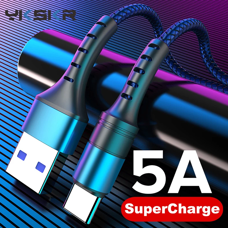 5A кабель с разъемом USB Type-C 0 25 HDMI 1 м 2 быстрой зарядки Kable для Huawei P30 P20 Mate 20 Pro Телефон