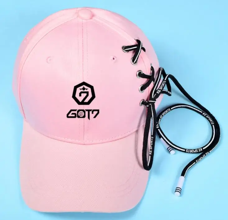 Kpop blackpink got7 monsta x seventeen twice логотип шапки с рисунком унисекс регулируемые модные бейсболки - Цвет: 13