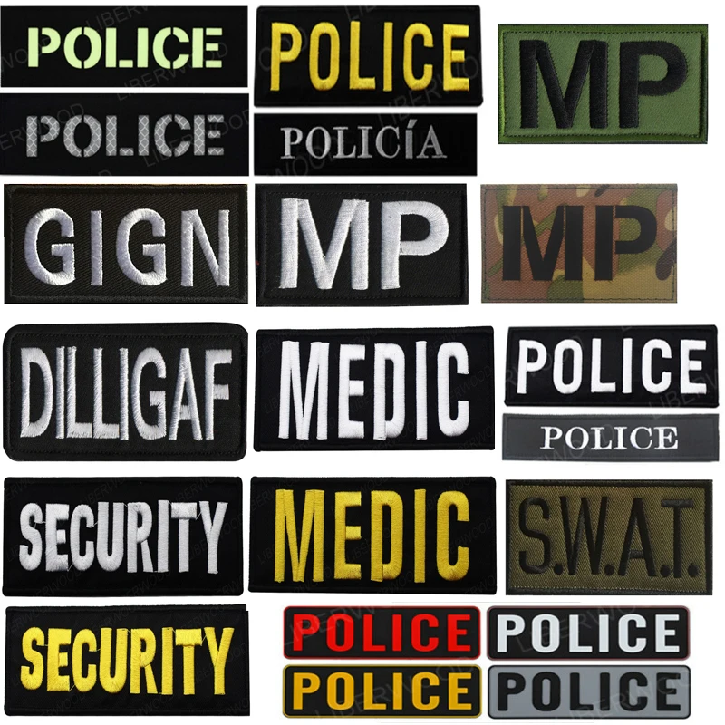 Полиции Германия Испания POLIZEI патч инфракрасный Светоотражающие Винтаж значок