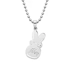 Lil Peep Love Rabbit ожерелье со свисающими бусинами звеньевая цепь из нержавеющей стали Очаровательная фотография