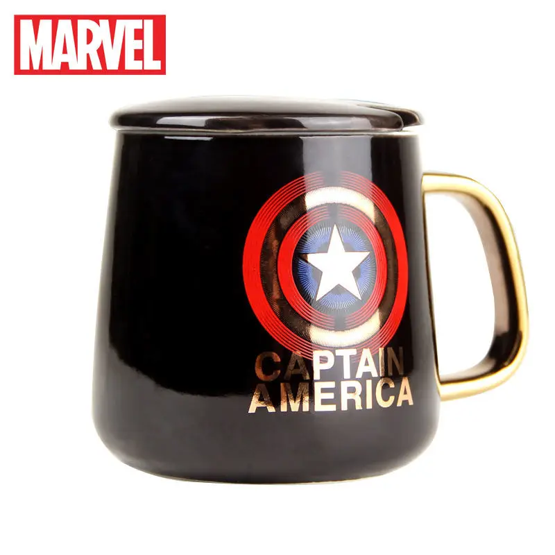 

Кубок для воды с диснеевским изображением команды красоты Marvel, высокоточная кружка, красная керамическая чашка, креативная кружка для пода...