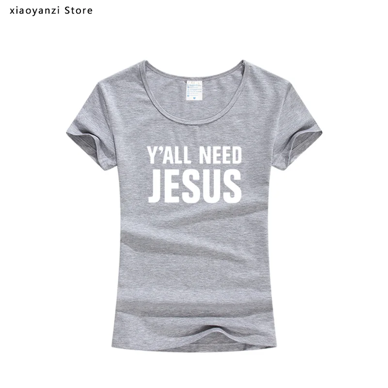 Футболка женская летняя хлопковая с изображением Иисуса для христианской церкви