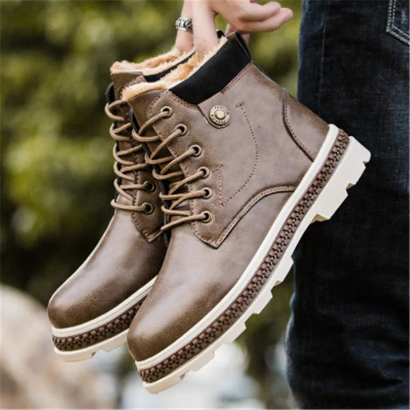 Ботинки мужские кожаные ботильоны Осенняя обувь|Зимние сапоги| |