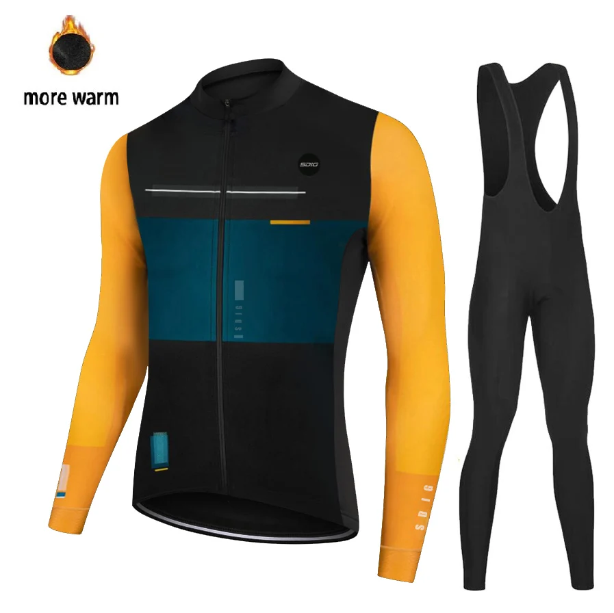 2022 New Spain Winter Thermal Fleece Jacket Cycling Jersey Long Sleeve Ropa Ciclismo Hombre Bicycle Wear Bike Clothing Maillot | Спорт и