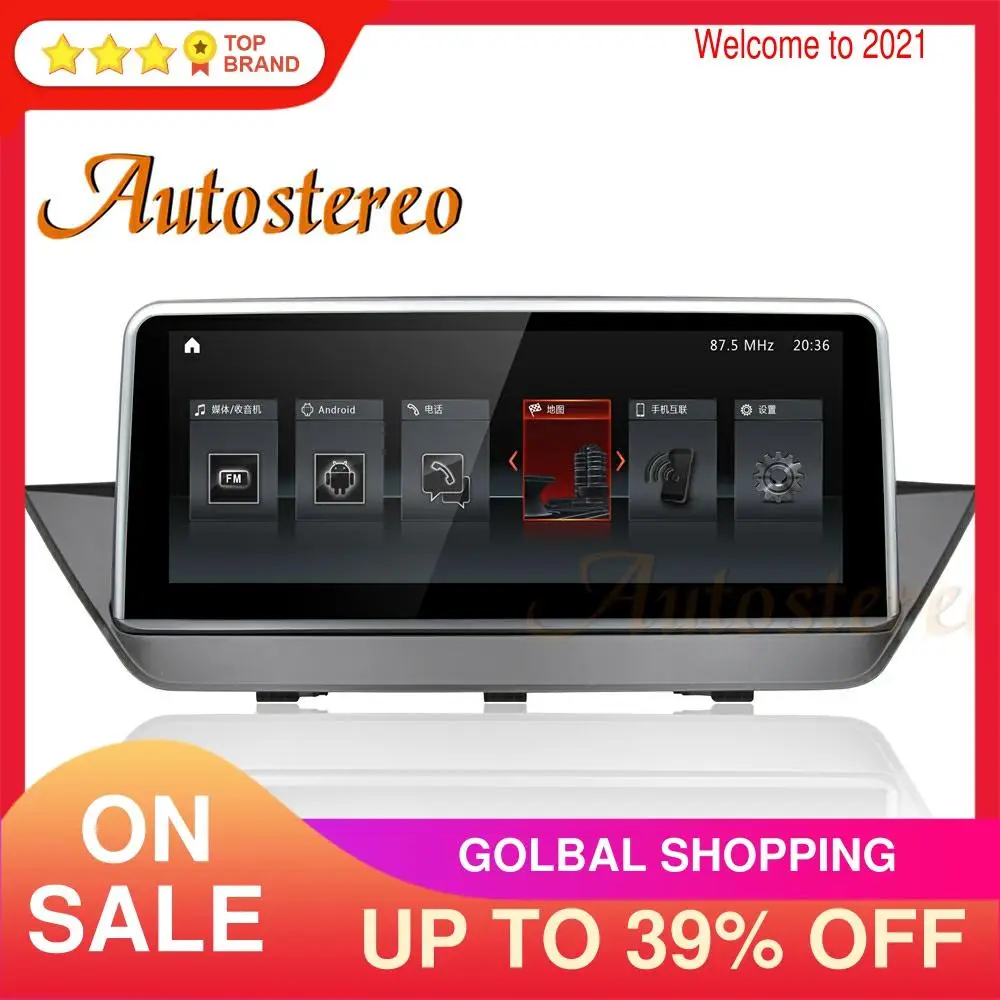 Автомобильный мультимедийный плеер с GPS навигацией Android 9 0 4 Гб + 64 ГБ для BMW X1 серии