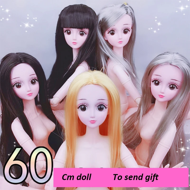 4D моделирование ресниц 20 подвижных суставов 60 см 1/3 BJD куклы женские и модные