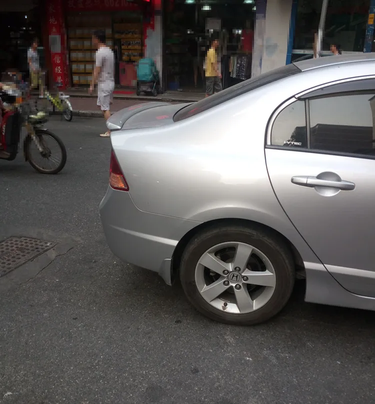 Для Honda Civic спойлер 2006 2011 Высокое качество абс материал заднее крыло автомобиля