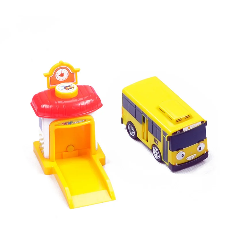 Маленький автобус TAYO мультяшная Милая катапульта раздвижная дверь может