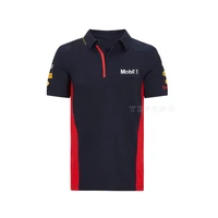 f1 team red color bull motorsport for honda martin racing motocross sports polo lapel shirt summer jersey motorcycle clothing