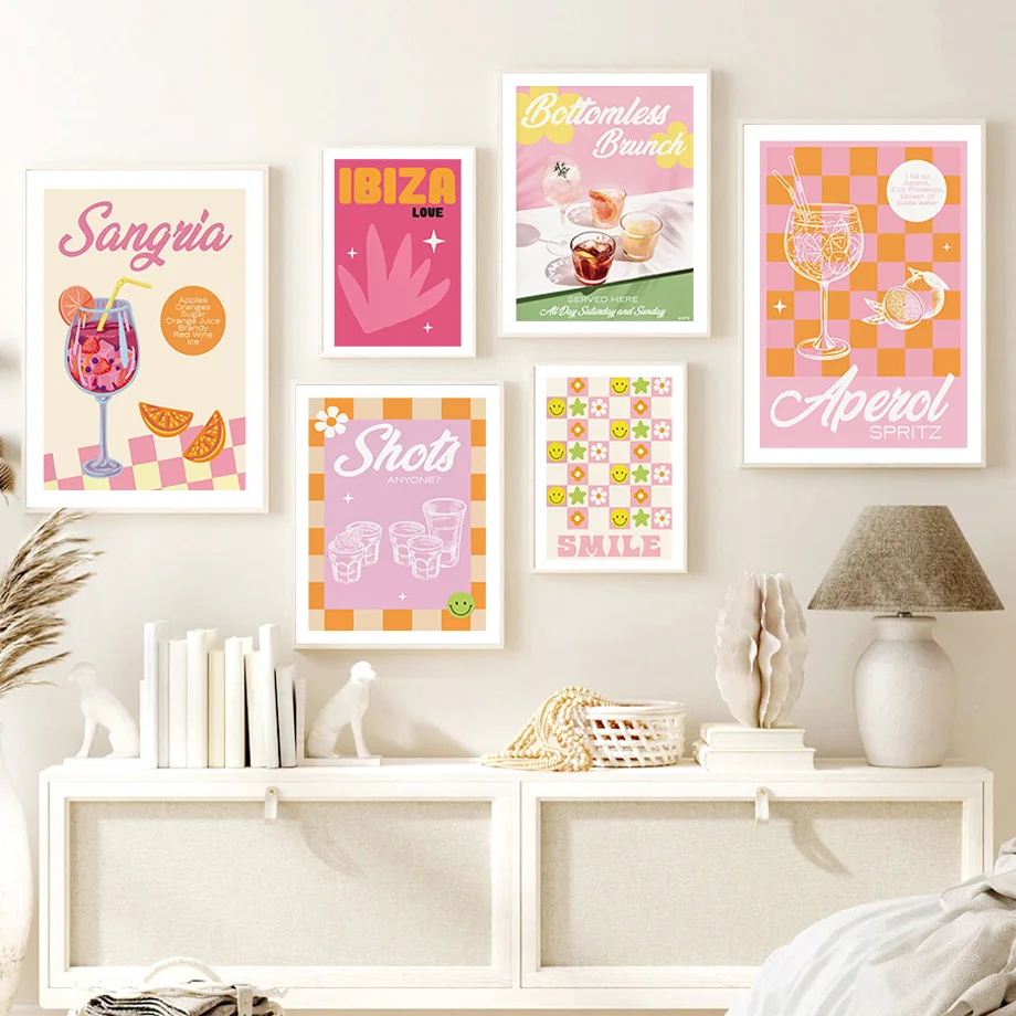 

Lemon Cocktail Fruit Wine Coffee Wall Art Canvas Painting Nordic Posters And Prints Wall Pictures For Bar Restaurant Decoration