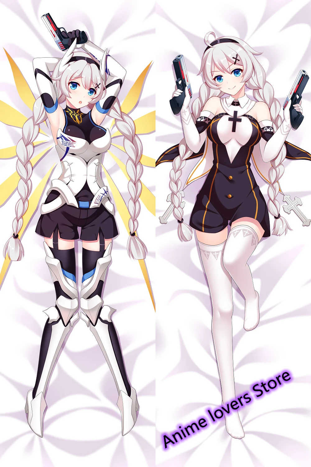 Двусторонняя Подушка для тела дакимакура аниме Honkai Impact 3 киана каслана с принтом