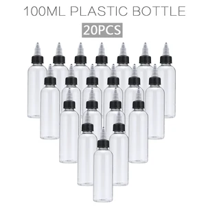 20 шт., пластиковые герметичные Бутылочки для жидкости, 100 мл