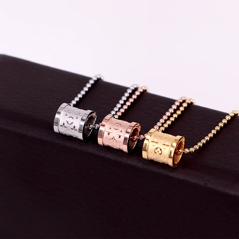 

2021 New Arrive Popular Design 14k Real Gold Round Printing Chain Necklace for Women Beautiful Jewelry Wedding Party Gift