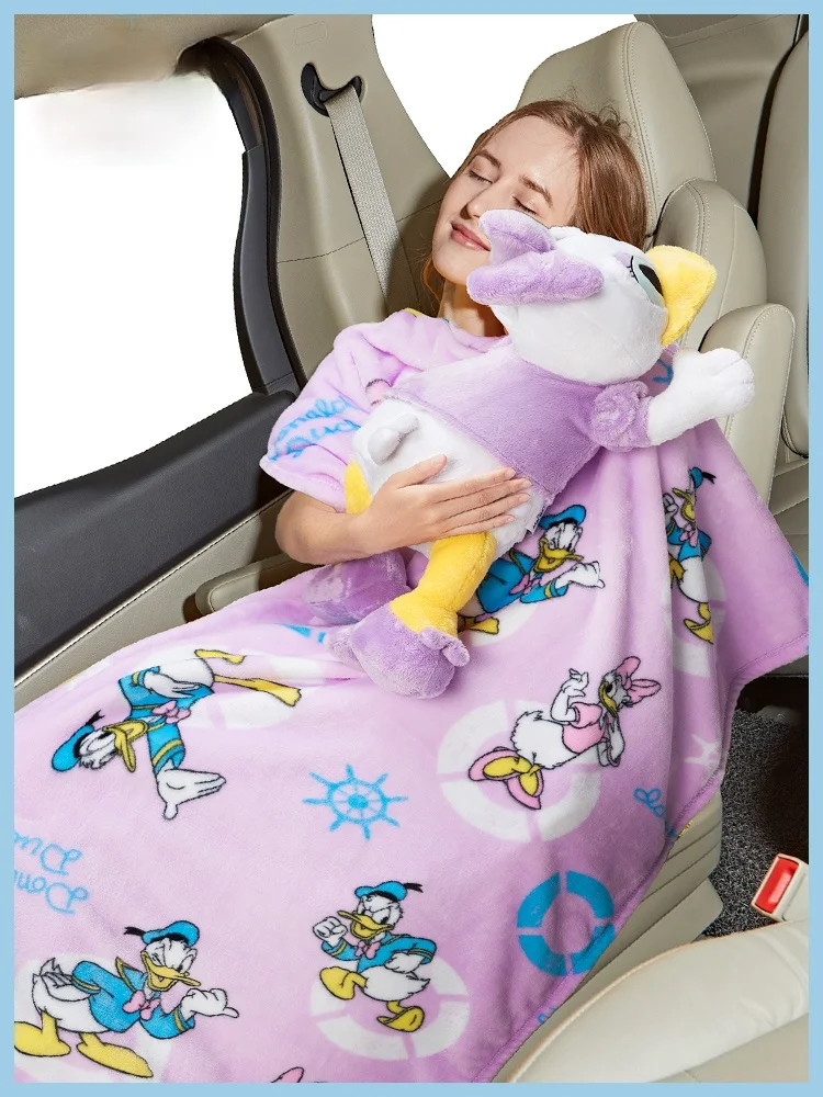 

45cm Disney Authentic Cute Cartoon Daisy Plush Toy Doll Three-in-One Pillow/Cushion/Down Blanket Gift Boys and Girls