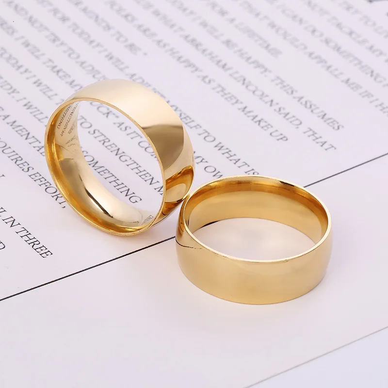 Модное кольцо ручной работы из нержавеющей стали 2020 с внешней дугой света|Кольца|