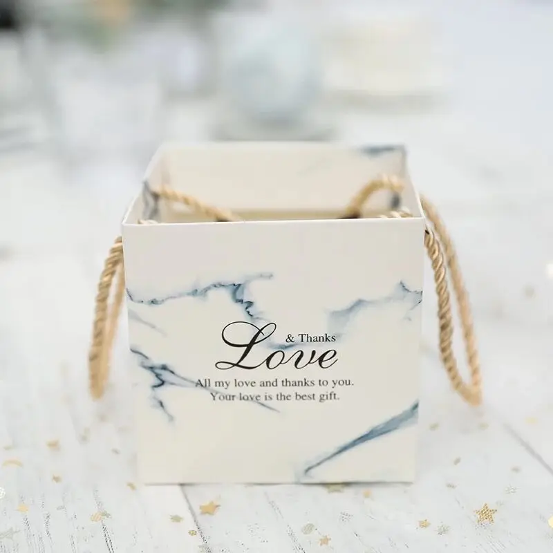 

AVEBIEN 20 шт., цветочный ромпер с изображением фламинго и мрамора, бумажный подарочный пакет на день рождения, товары для вечеринок, конфетный п...