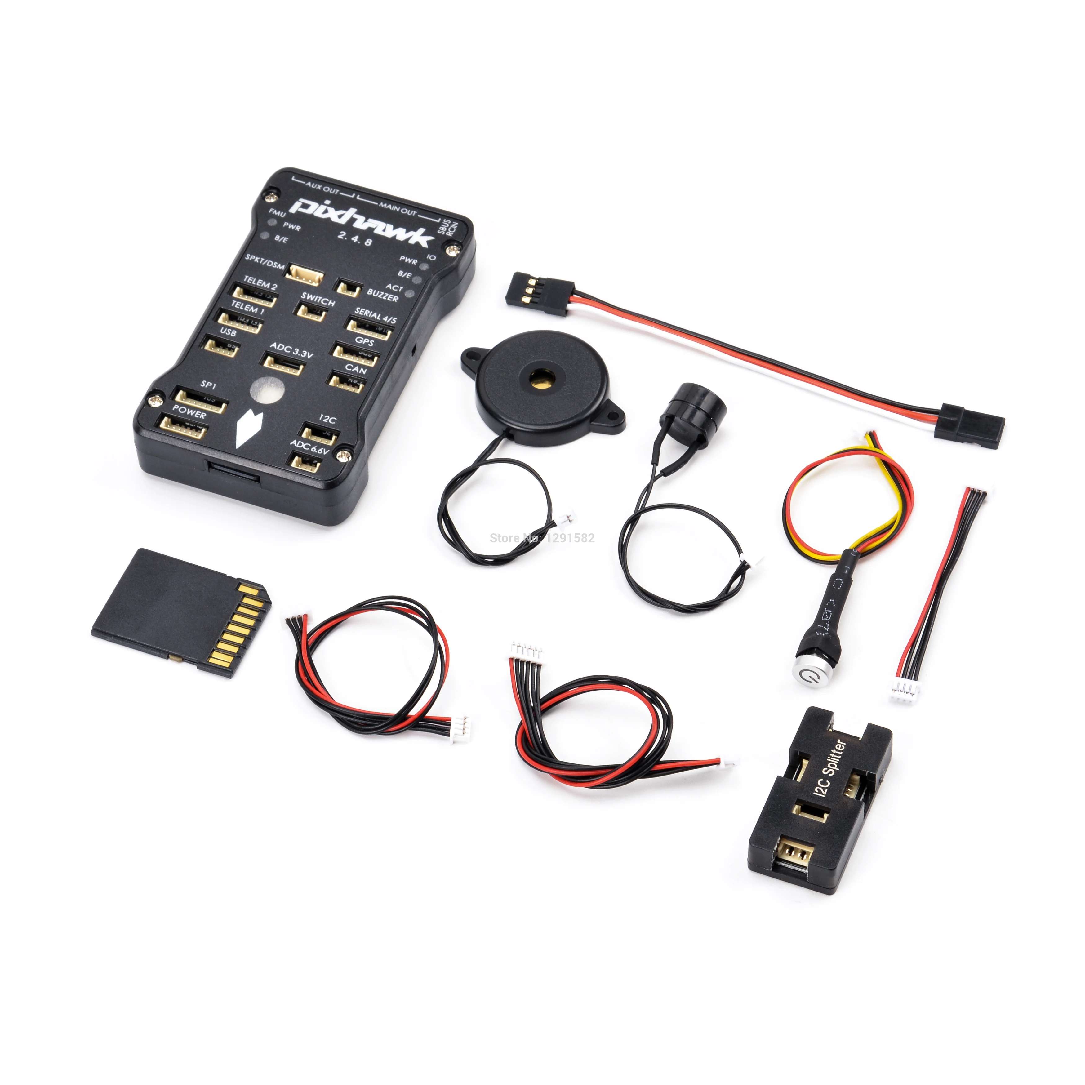 Pixhawk PX4 PIX 2.4.8 32 бит Контроллер полета Автопилот с 16G SD переключатель безопасности