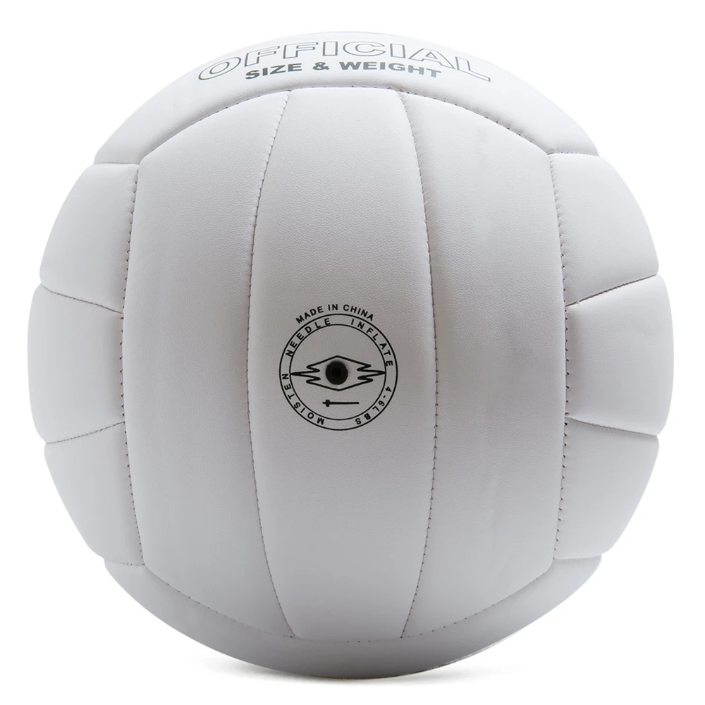Пляжный волейбол официальный размер 5 мяч чистый белый мягкий полиуретан для