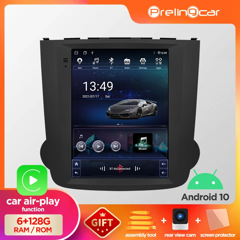 

Автомобильный радиоплеер Android 10 для Honda CRV CR-V 2007-2011, мультимедийный видео GPS-навигатор для Tesla Style, вертикальный экран, без DVR