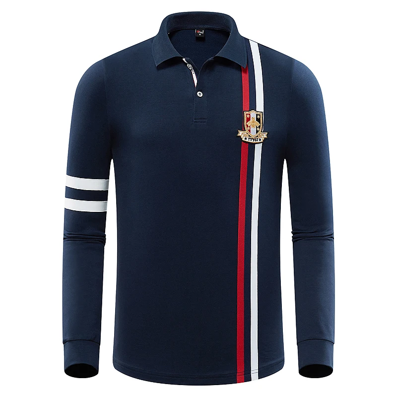 

Одежда для гольфа на осень и зиму, Мужская футболка с длинным рукавом, рубашка-поло с лацканами, повседневная спортивная одежда