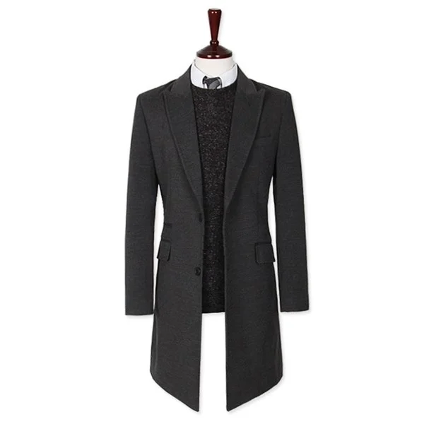 

ZOGAA 2020 popular men coats Casual Slim fit Long Cotton mens wool coat 4 color men coat winter trench coat mens jacket S-3XL