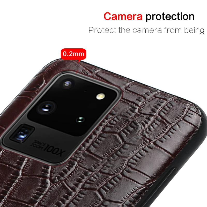 Genuine Leather Phone Cover Case for Samsung Galaxy S20 FE S20 Ultra Note 20 10 9 8 S8 S9 S10 Plus A31 A52 A41 A50 A40 A71 A51