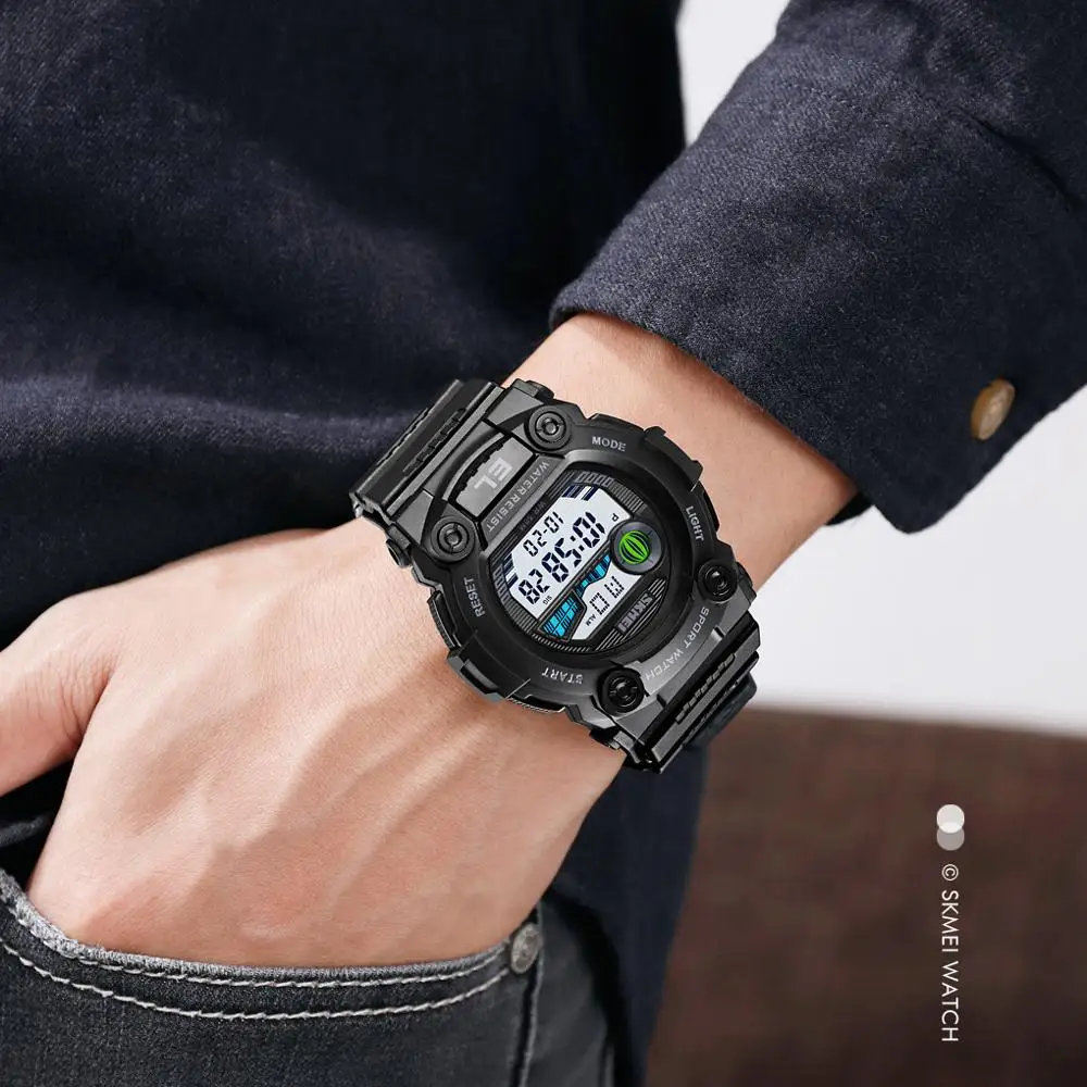 

SKMEI Fashion Digital Watch Men Women Shockproof Waterproof Wrist Watches Mens Ladies Couple Alarm Hour montre homme 1633 1635