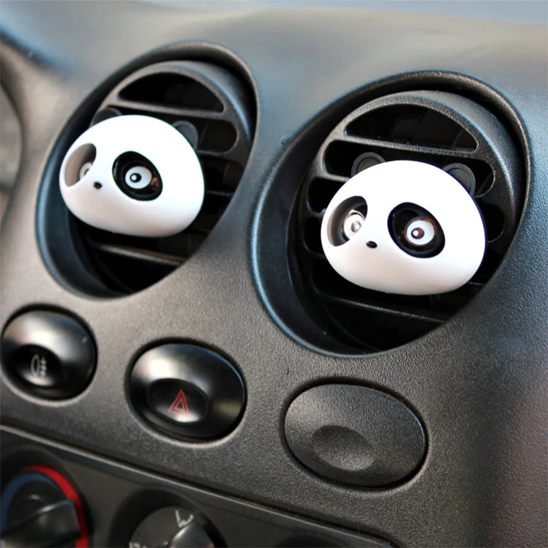 2Pc Car Air Freshener for Auto Cute Panda Decoration Car Perfumes Smell Styling Automobiles Vent Decoration Auto Accessories