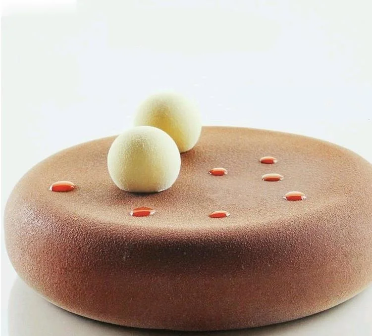 

Silicone Chiffon Cakes Mold Baking Pan Decorating Accessories Bakeware Tools Round Eclipse Silicone Cake Mold for Mousses New