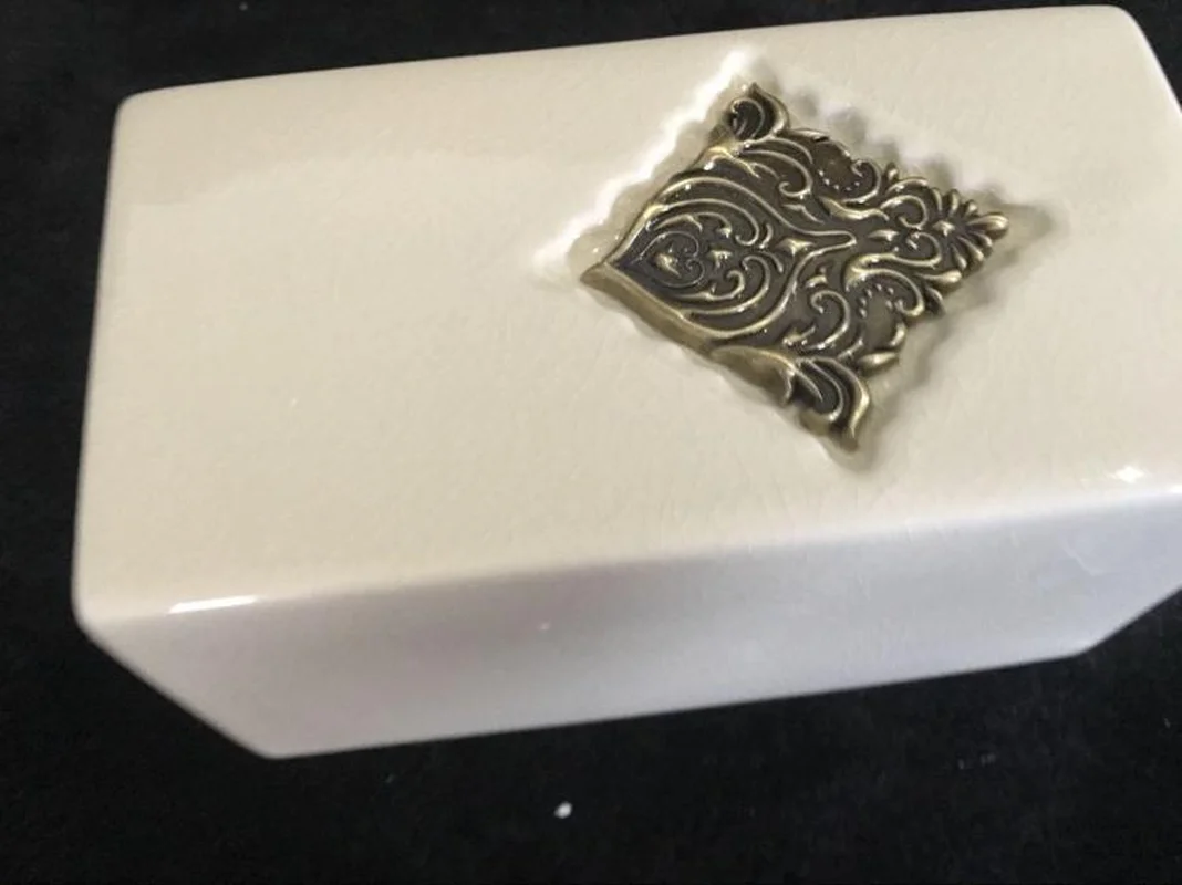 Керамический дозатор мыла для рук NarwalDate диспенсер с бронзовой проволокой