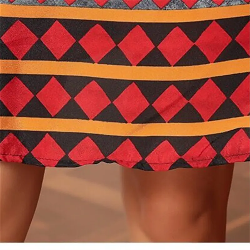 

Plus Size Women Short sleeve Dress Summer new Retro Color Loose Female Dresses Mid-length Lady Casual Chiffon Dress