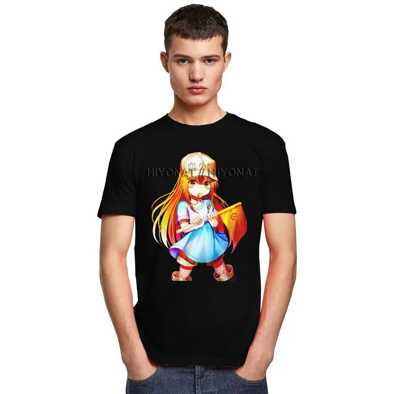 Модная мужская футболка Anone Chan с тройниками хлопковая коротким рукавом принтом