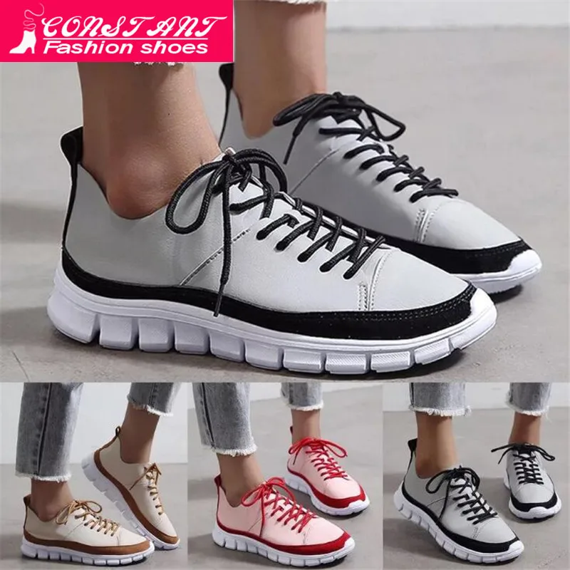 Женские кроссовки на толстой платформе коричневые повседневные весна лето